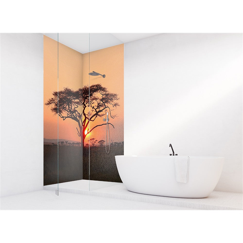 Panneau mural douche VIPANEL - Inspiration nature Africa - Finition brillant