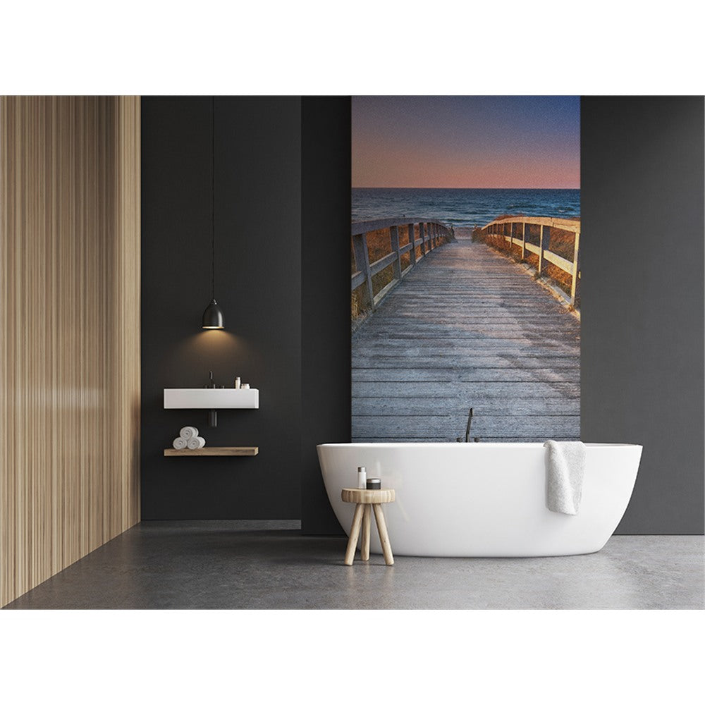 Panneau mural douche VIPANEL - Inspiration nature Ponton - Finition brillant