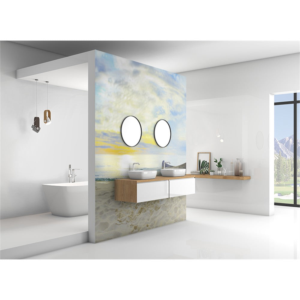 Panneau mural douche VIPANEL - Inspiration nature Bateau de pêcheur - Finition brillant