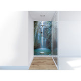 Panneau mural douche VIPANEL - Inspiration nature Grotte bleu - Finition brillant