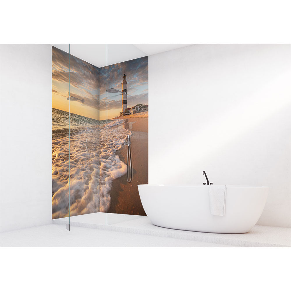 Panneau mural douche VIPANEL - Inspiration nature Phare 2 - Finition brillant
