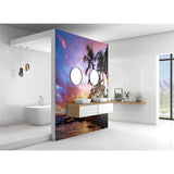 Panneau mural douche VIPANEL - Inspiration nature Coucher de soleil 1 - Finition brillant
