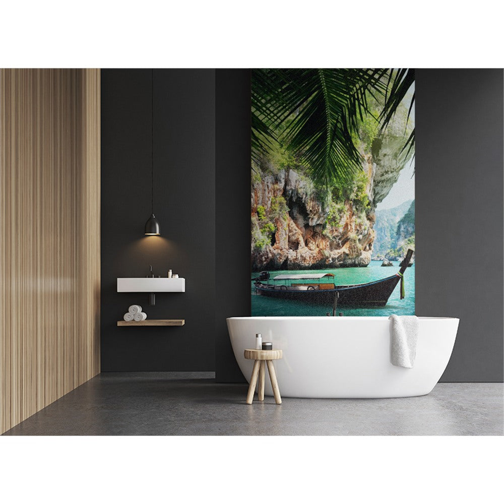 Panneau mural douche VIPANEL - Inspiration nature Thaïlande 2 - Finition brillant