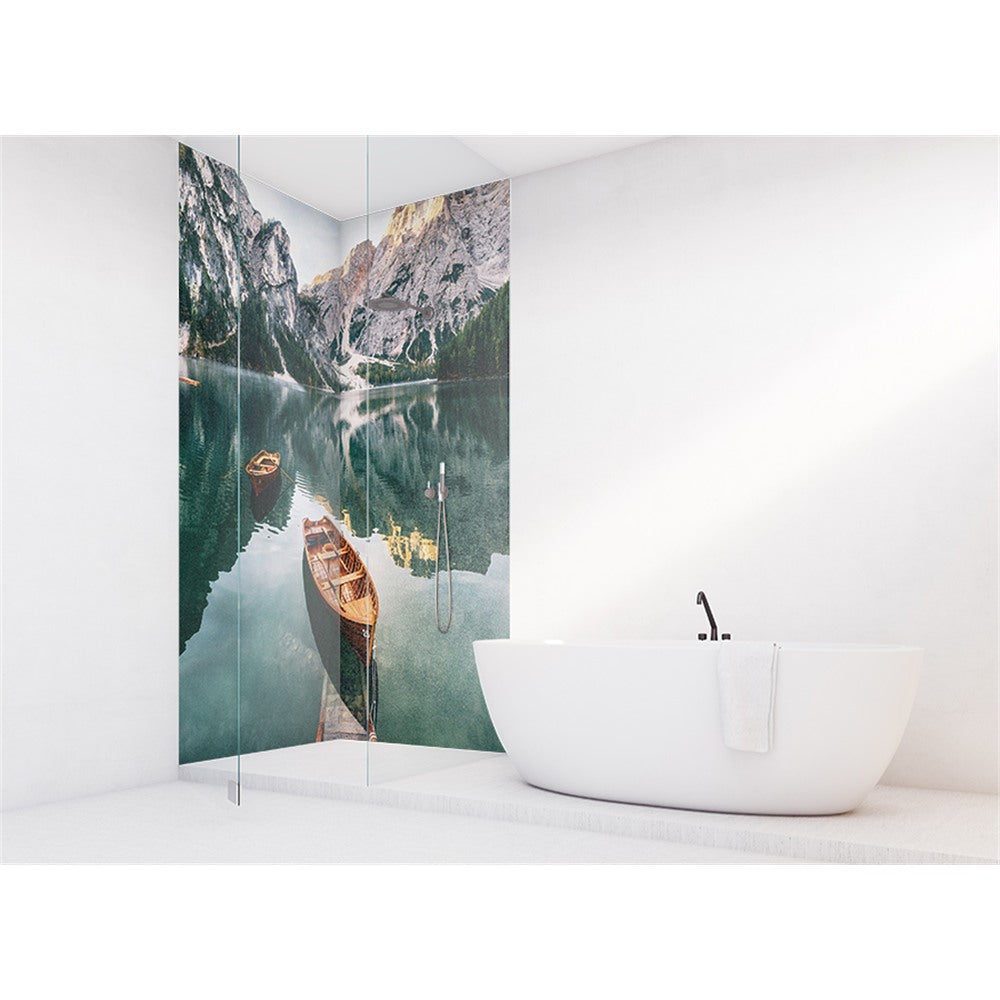 Panneau mural douche VIPANEL - Inspiration nature Lac - Finition brillant