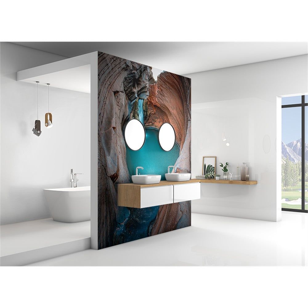 Panneau mural douche VIPANEL - Inspiration nature Piscine naturelle - Finition brillant