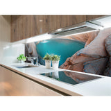 Panneau mural douche VIPANEL - Inspiration nature Piscine naturelle - Finition brillant