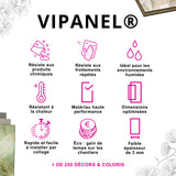 Panneau mural douche VIPANEL - Inspiration nature Piscine naturelle - Finition brillant