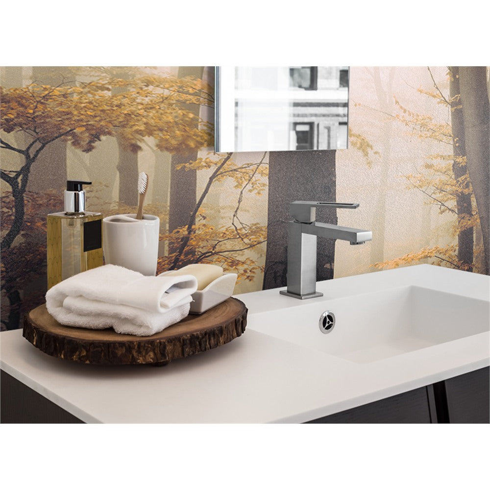Panneau mural douche VIPANEL - Inspiration nature Forêt brumeuse d'Automne - Finition brillant