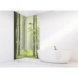 Panneau mural douche VIPANEL - Inspiration nature Brouillard forestier - Finition brillant