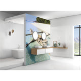 Panneau mural douche VIPANEL - Inspiration nature Bateau de pêcheur tropical - Finition brillant