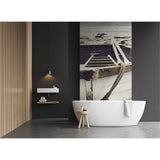Panneau mural douche VIPANEL - Inspiration nature Vieux bateau pêche - Finition brillant