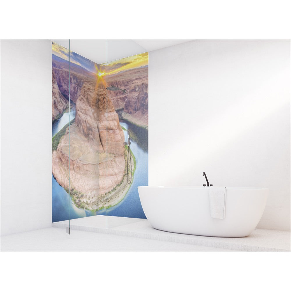 Panneau mural douche VIPANEL - Inspiration nature Fer cheval - Finition brillant