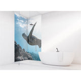 Panneau mural douche VIPANEL - Inspiration nature Tortue - Finition brillant
