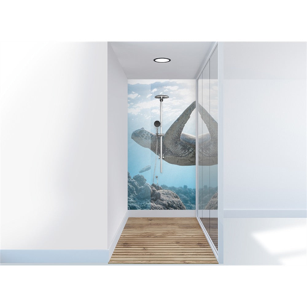 Panneau mural douche VIPANEL - Inspiration nature Tortue - Finition brillant