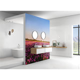 Panneau mural douche VIPANEL - Inspiration nature Pivoines - Finition brillant