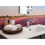 Panneau mural douche VIPANEL - Inspiration nature Pivoines - Finition brillant