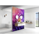 Panneau mural douche VIPANEL - Inspiration nature Chrysantheme violet - Finition brillant