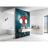 Panneau mural douche VIPANEL - Inspiration nature Tulipe rouge - Finition brillant