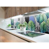 Panneau mural douche VIPANEL - Inspiration nature Papier peint feuilles grandes - Finition mat
