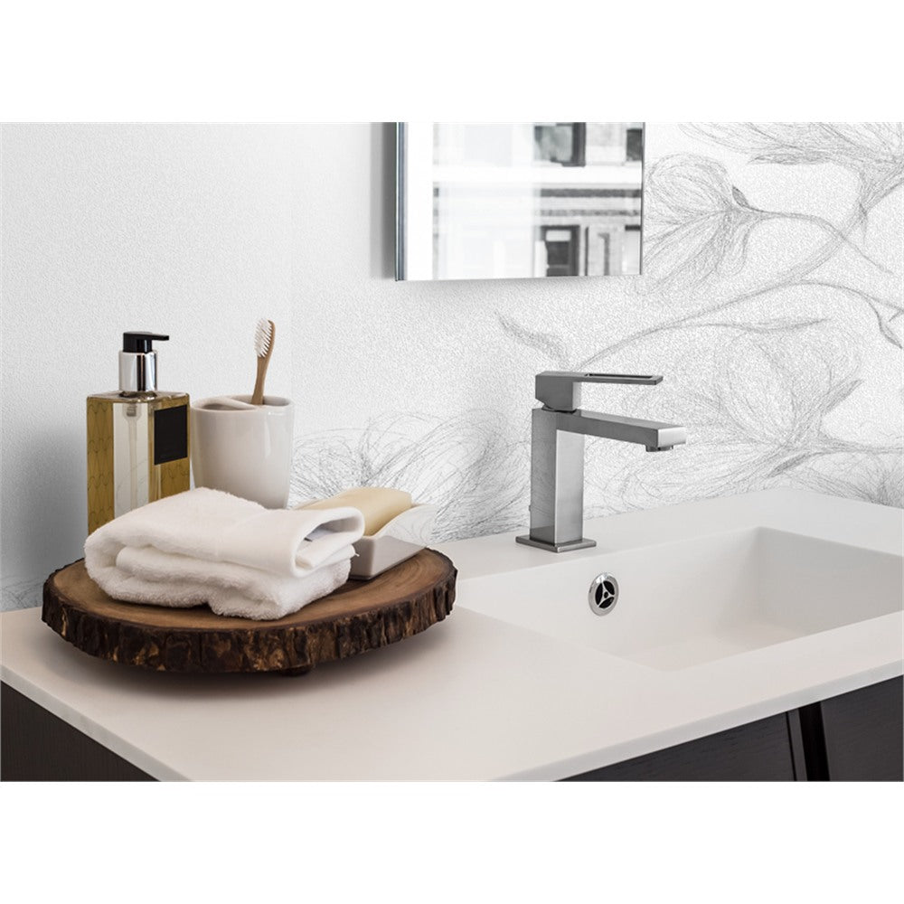 Panneau mural douche VIPANEL - Inspiration nature Croquis de fleur - Finition velvet