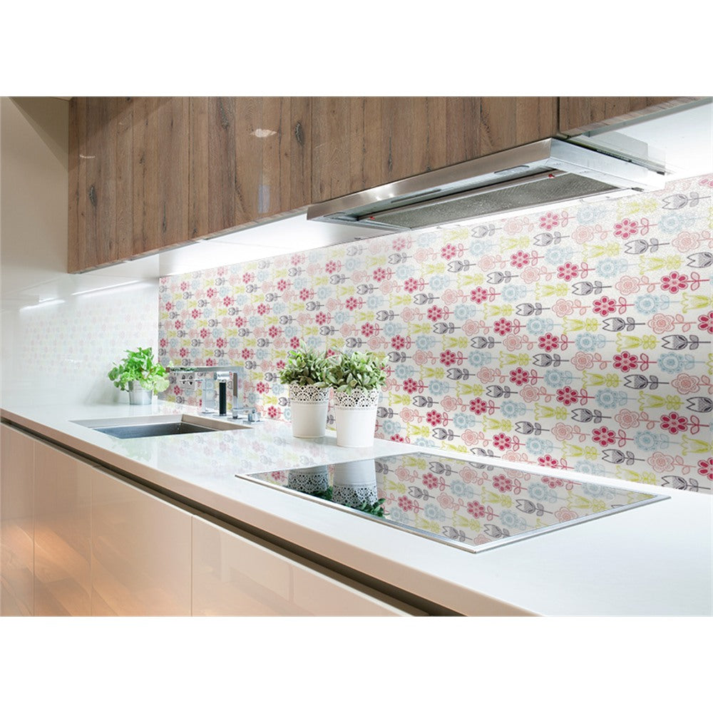 Panneau mural douche VIPANEL - Inspiration nature Fleurs graphiques - Finition mat