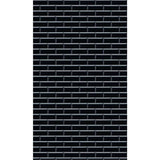 Panneau mural douche VIPANEL - Carrelage Rétro noir - Finition brillant