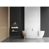 Panneau mural douche VIPANEL - Carrelage Mosaïque marbre greige - Finition brillant