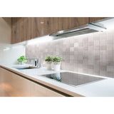 Panneau mural douche VIPANEL - Carrelage Mosaïque marbre greige - Finition brillant