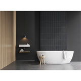 Panneau mural douche VIPANEL - Carrelage Pierre gris - Finition brillant