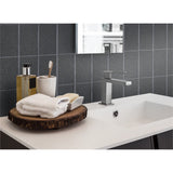 Panneau mural douche VIPANEL - Carrelage Pierre gris - Finition brillant