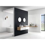 Panneau mural douche VIPANEL - Carrelage Avantgarde gris - Finition brillant