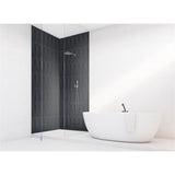 Panneau mural douche VIPANEL - Carrelage Avantgarde gris - Finition brillant