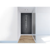 Panneau mural douche VIPANEL - Carrelage Avantgarde gris - Finition brillant
