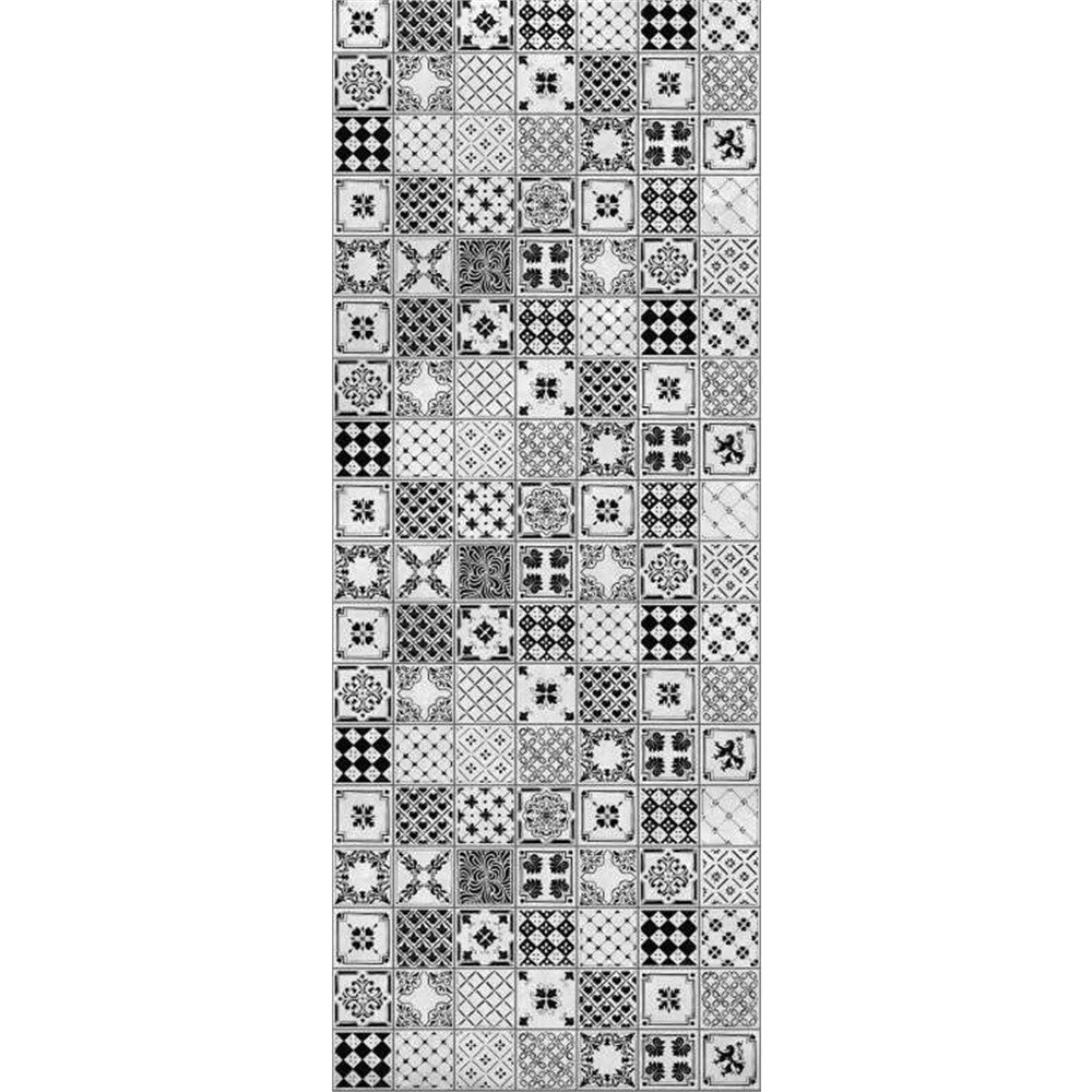 Panneau mural douche VIPANEL - Carrelage Carreaux indigo gris - Finition brillant
