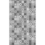 Panneau mural douche VIPANEL - Carrelage Carreaux indigo gris - Finition brillant