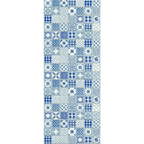 Panneau mural douche VIPANEL - Carrelage Carreaux indigo bleu - Finition brillant
