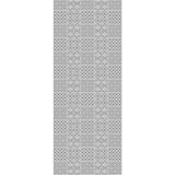 Panneau mural douche VIPANEL - Carrelage Carreaux gris blanc - Finition brillant