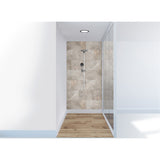 Panneau mural douche VIPANEL - Carrelage Pierre Castello clair - Finition brillant