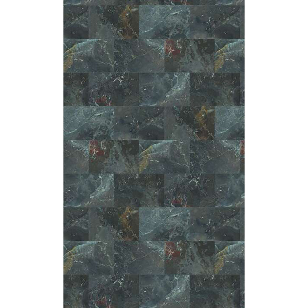 Panneau mural douche VIPANEL - Carrelage Pierre Catsello foncé - Finition brillant