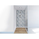 Panneau mural douche VIPANEL - Carrelage Carreaux Orientaux bleu - Finition brillant