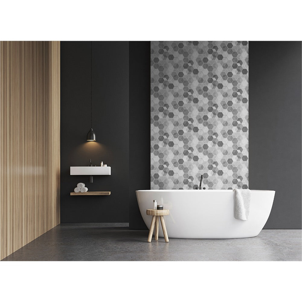 Panneau mural douche VIPANEL - Motif Cubes monochromes - Finition velvet