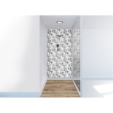 Panneau mural douche VIPANEL - Motif Cubes monochromes - Finition velvet