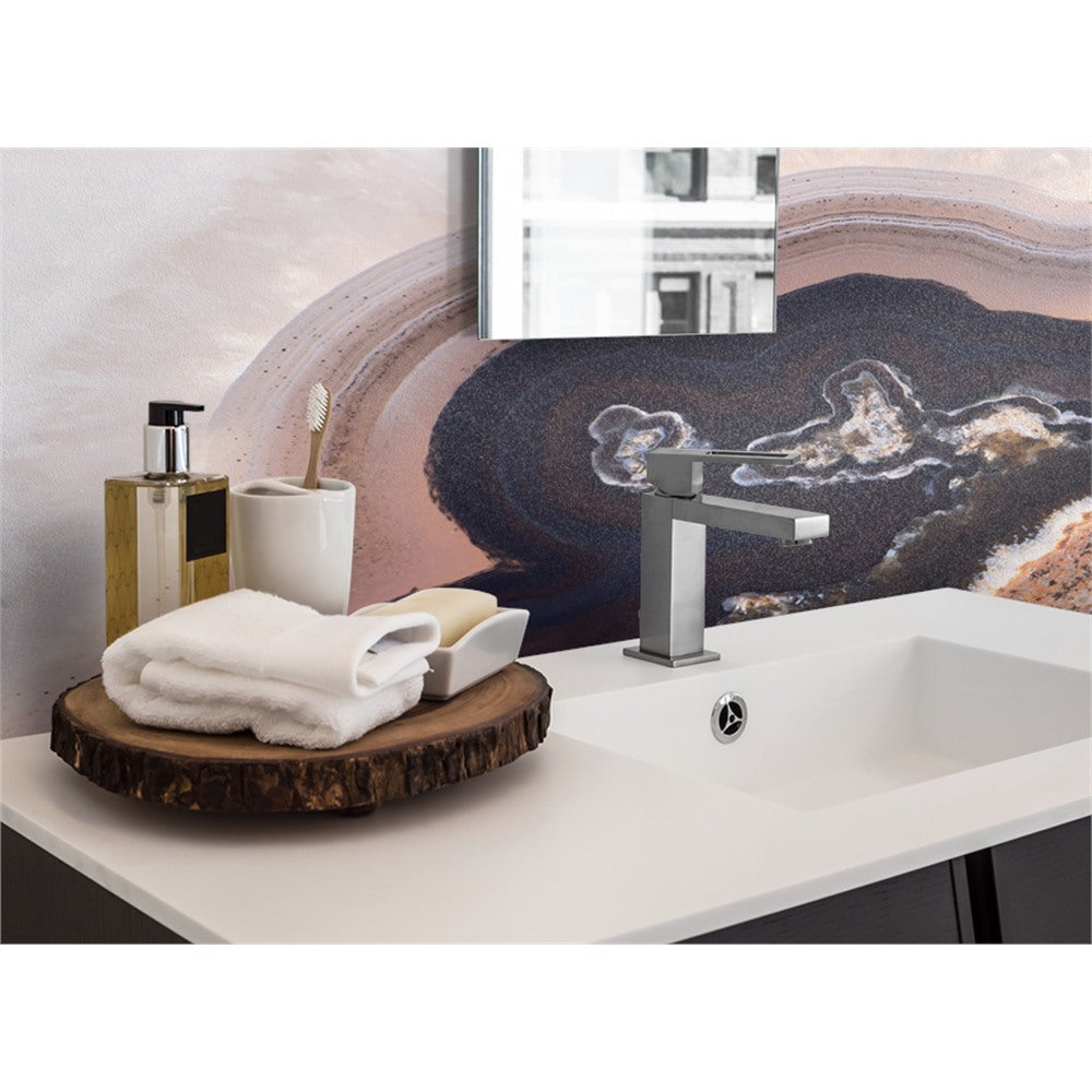Panneau mural douche VIPANEL - Pierre Cristal rose - Finition brillant