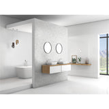 Panneau mural douche VIPANEL - Pierre Terrazzo gris clair - Finition mat