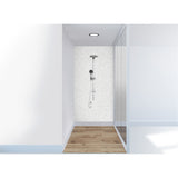 Panneau mural douche VIPANEL - Pierre Terrazzo gris clair - Finition mat