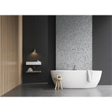 Panneau mural douche VIPANEL - Pierre Terrazzo classique gris - Finition mat