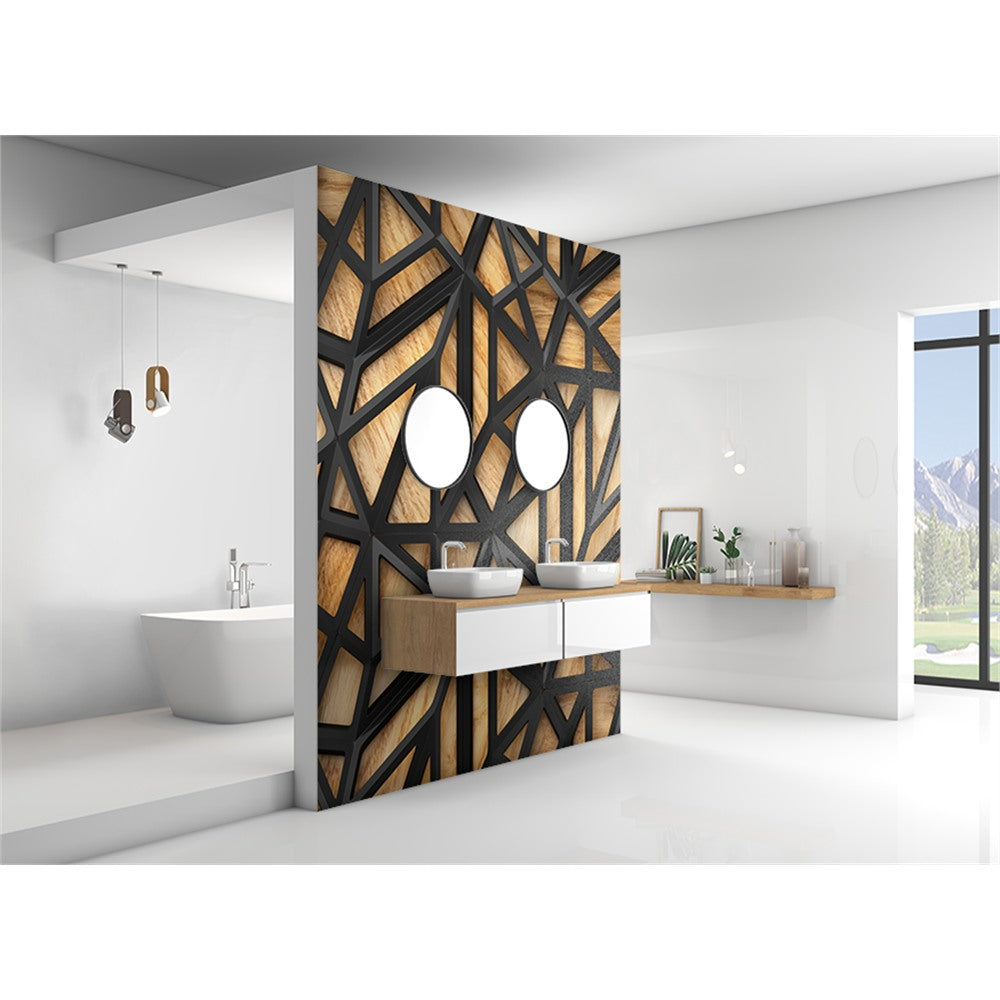 Panneau mural douche VIPANEL - Bois treillis - Finition - Finition mat