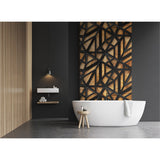 Panneau mural douche VIPANEL - Bois treillis - Finition - Finition mat