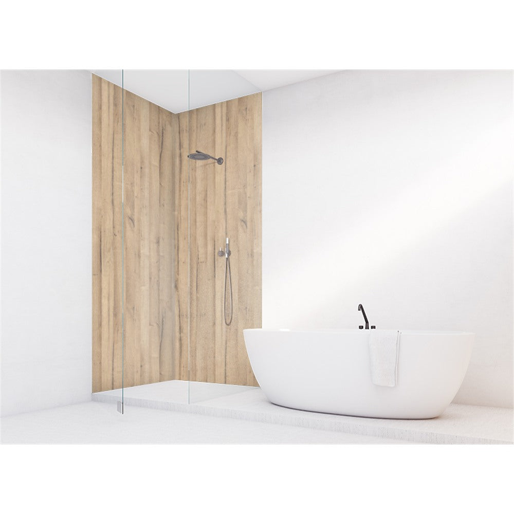 Panneau mural douche VIPANEL - Bois Chêne clair - Finition - Finition mat