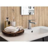 Panneau mural douche VIPANEL - Bois Chêne clair - Finition - Finition mat